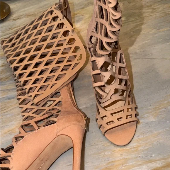 Vince Camuto Kellianna Tan Leather Gladiator Heels | Size 7.5 | NEW - Picture 7 of 8